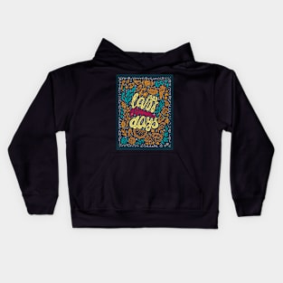 Lazy Summer Days Retro Poster Kids Hoodie